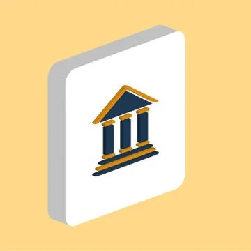 Bank computer symbol Illustrazione stock