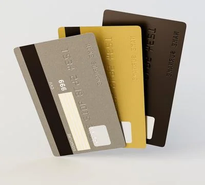 Bank Credit Card Array Stock Illustration