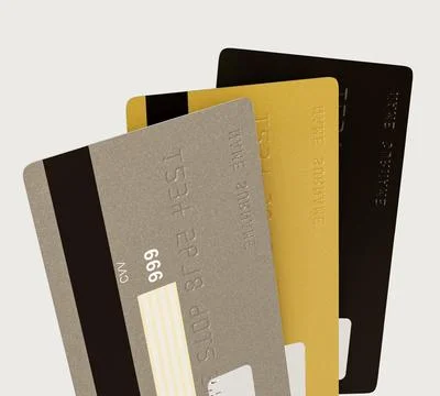 Bank Credit Card Array Stock Illustration