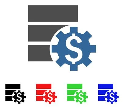 Bank Database Options Vector Icon イラスト素材