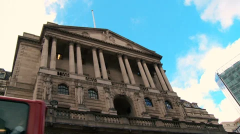 Bank of England timelapse Stock Footage 30543480