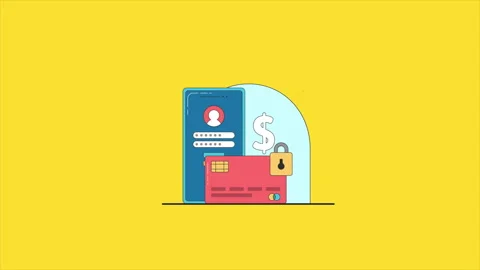Bank Finance Elements Falling Explainer Animation Stock Footage 281436403