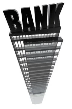 Bank headquarters Stockillustratie