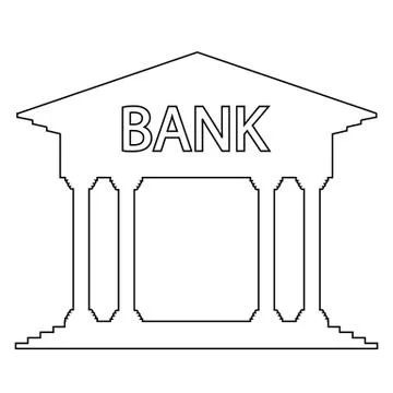 Bank icon Stock Illustration