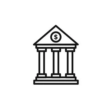 Bank icon vector set collection for web Stock Illustration
