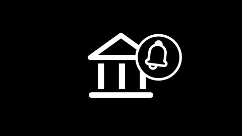Bank Institution Alert Stock Footage 334461799