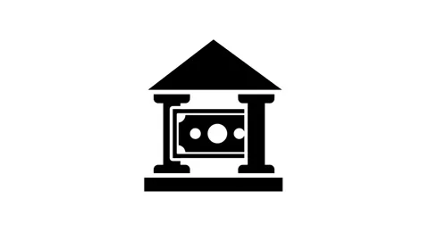 Bank Institution Building Stock Footage 335815176
