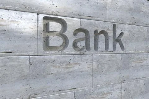 Bank letter Stock Illustration