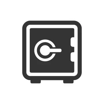 Bank Locker Icon Stock Illustration