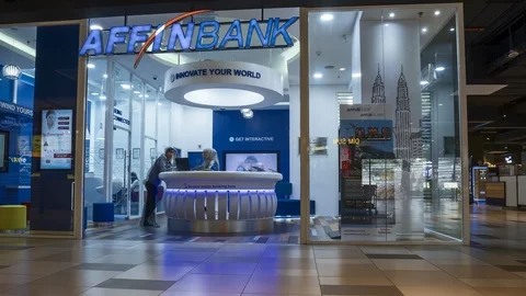 Bank in mall time lapse. Stock Footage 99784615