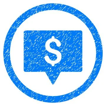 Bank Map Pointer Rounded Grainy Icon Stock Illustration