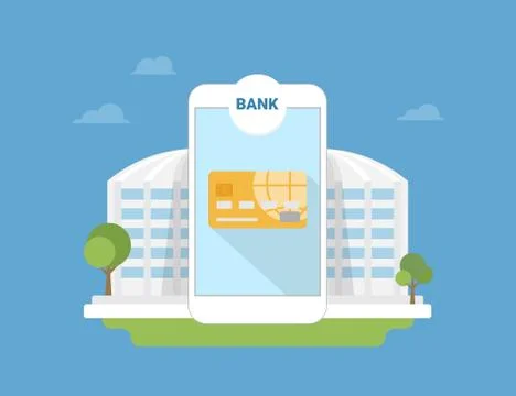 Bank mobile application Stock-Illustration