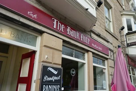 The Bank Note Cafe And B&amp;b Exterior, Matlock Bath, Derbyshire, England. Fotos de archivo