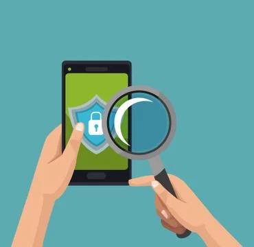 Bank online application Stock Illustration
