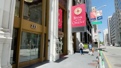 Bank of the Orient Sign Stock Footage 239186697