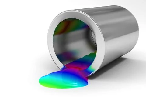 The bank of paint Stock Photos