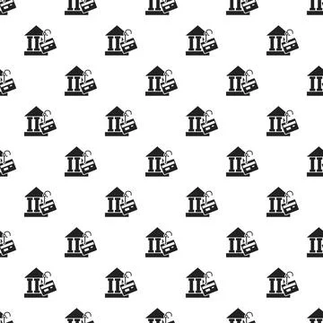 Bank phishing pattern seamless Stock Illustration