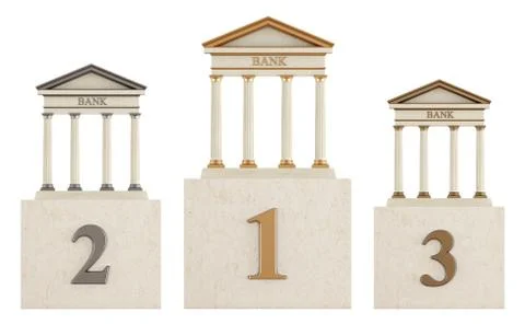 Bank  podium Stock Illustration