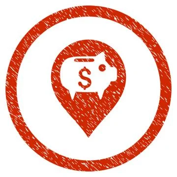 Bank Pointer Rounded Grainy Icon イラスト素材