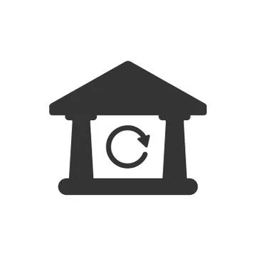 Bank Refund Icon Illustrazione stock