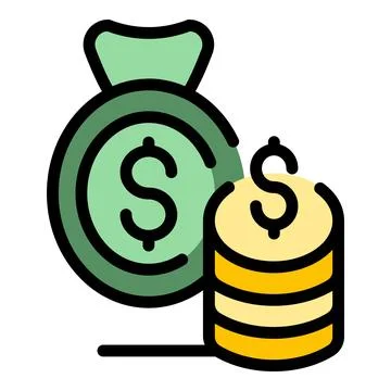 Bank reserves icon vector flat Stock Illustration