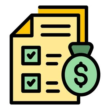 Bank reserves papers icon vector flat イラスト素材