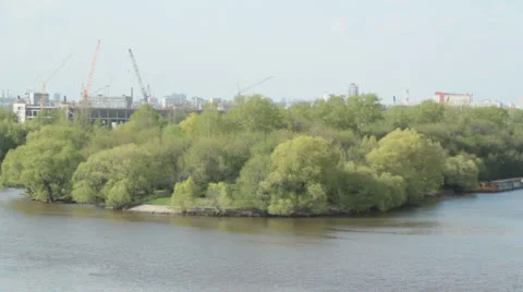 Bank of the river Stock Footage 24774293