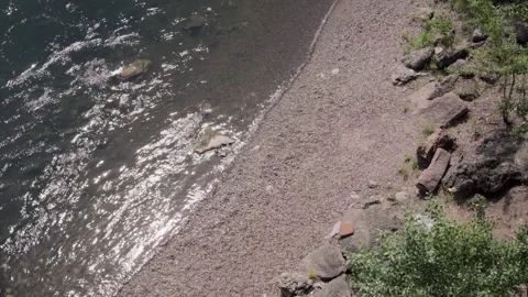 The bank of the river Vídeos de archivo 245446668