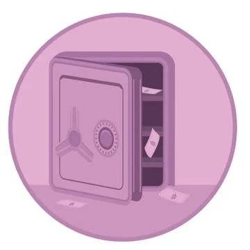 Bank robbery Stock Illustration