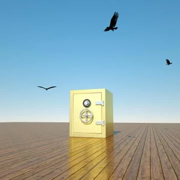 Bank safe 스톡 일러스트