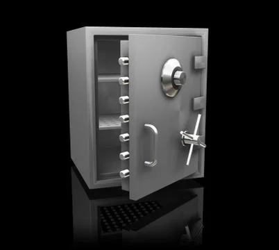 Bank safe Stock Illustration