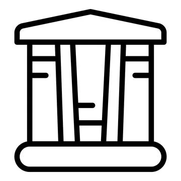 Bank security icon outline vector. Hacker crime Stock Illustration