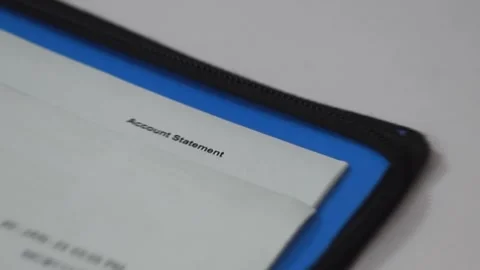 Bank Statement Stock Footage 301004736