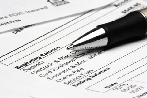 Bank statement Stock Photos