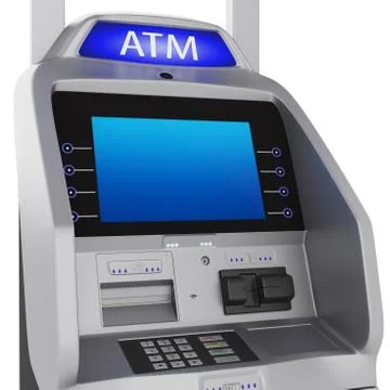 Bank terminal Stock Illustration