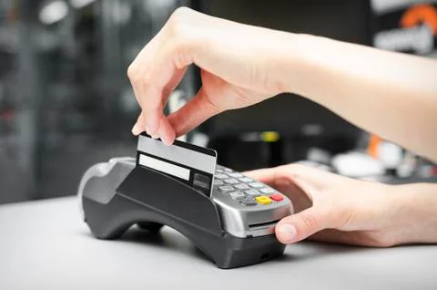 Bank terminal Stock Photos