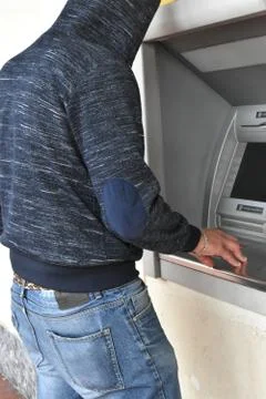 Bank thief 스톡 사진
