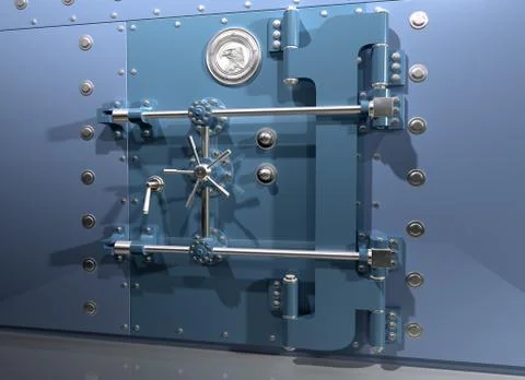 Bank vault Stock Illustration