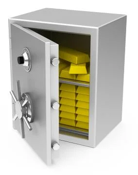 The bank vault Stock Illustration