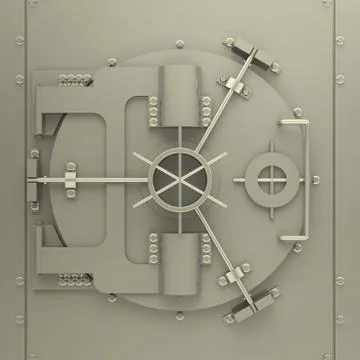 The bank vault Stock Illustration