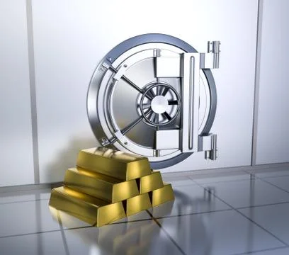Bank vault Stock Illustration