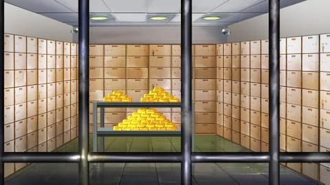 Bank Vault Ilustración de archivo