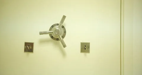 Bank Vault Safe Deposit Boxes Interior Stock Footage 275895401