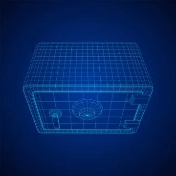 Bank vault safe vector Ilustración de archivo