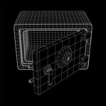 Bank vault safe vector Ilustración de archivo