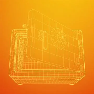 Bank vault safe vector Stock Illustration