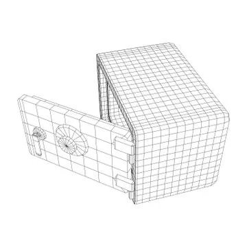 Bank vault safe vector Ilustración de archivo