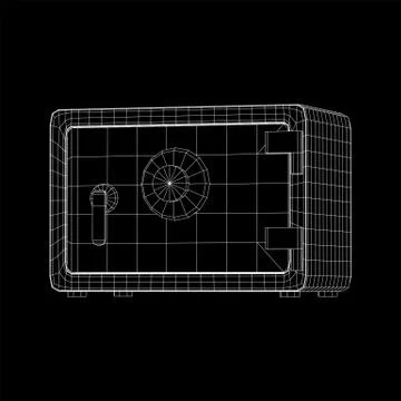 Bank vault safe vector Ilustración de archivo
