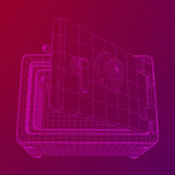 Bank vault safe vector Stock Illustration