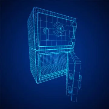 Bank vault safe vector Ilustración de archivo